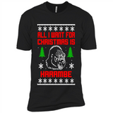 All I Want For Christmas Is HarambeT Rex Attack Reindeer ugly sweater PINGPONG