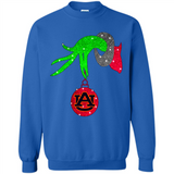 GRINCH HAND HOLDING AUBURN TIGERS GLITTER CHRISTMAS PINGPONG