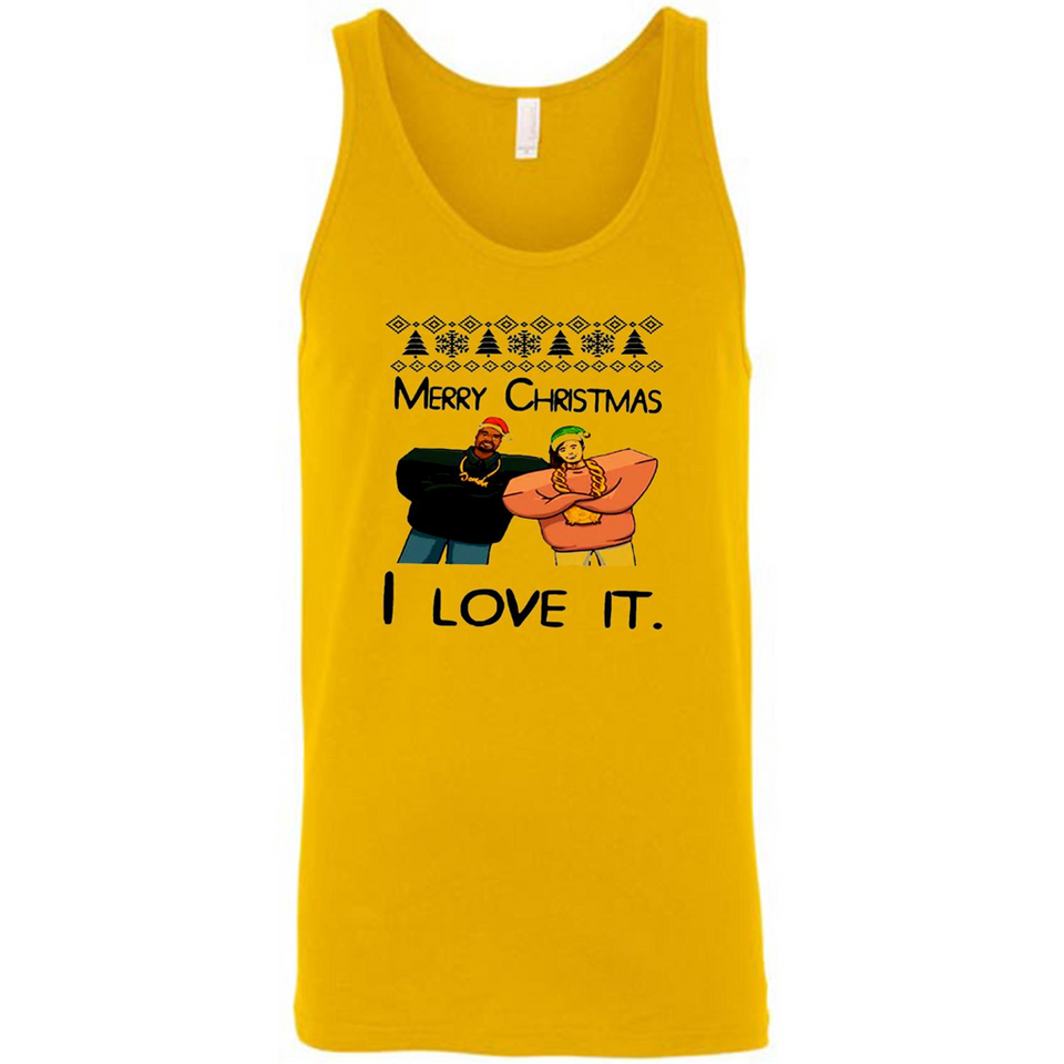 Drake Merry Christmas I love it sweatshirt PINGPONG - Canvas Unisex Tank