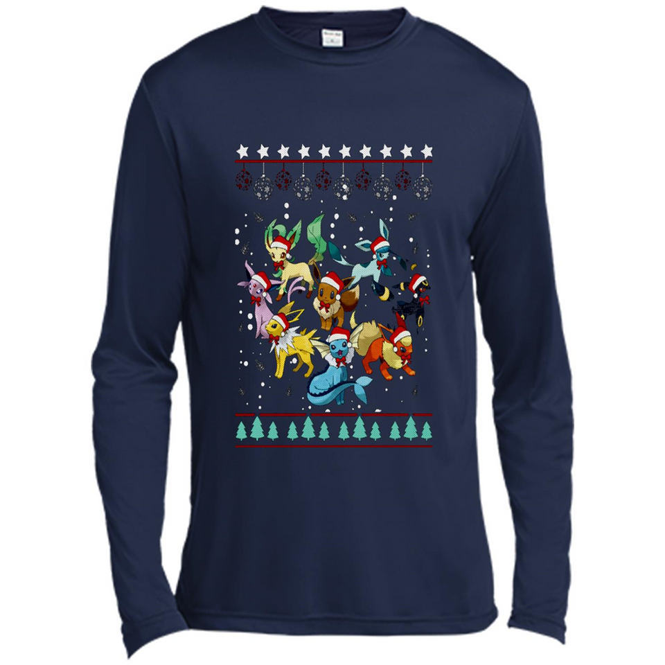 Pokemon Eeveelutions Ugly Christmas Sweater Perfect Christmas PINGPONG