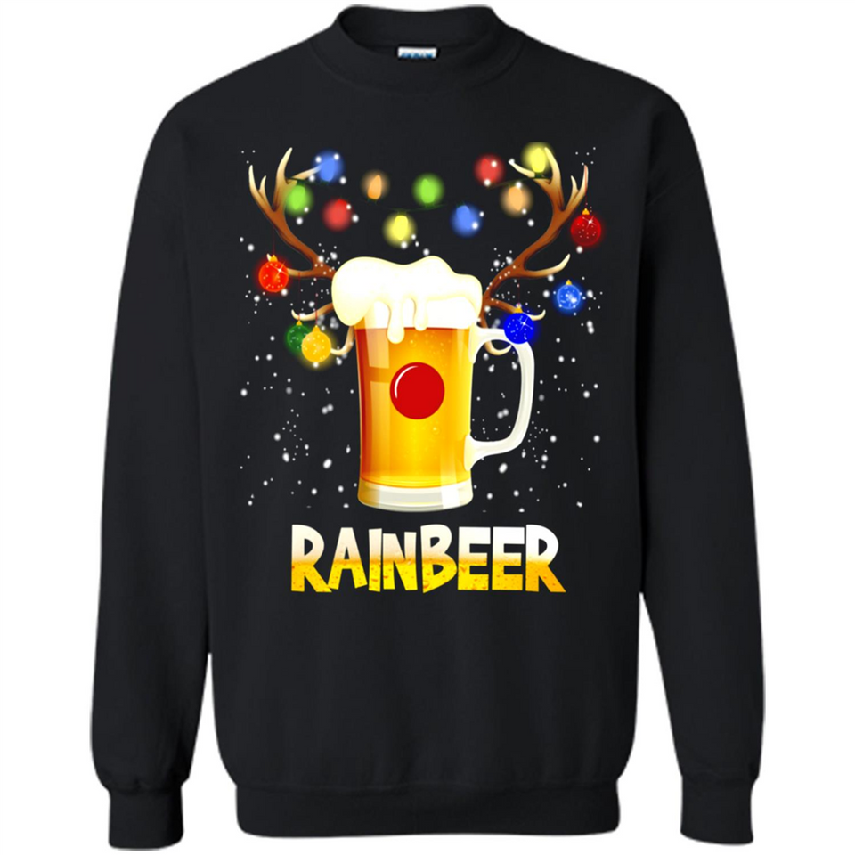Rainbeer Christmas Reindeer Beer Drinking