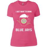 I Just Want To Drink Hot Chocolate & Watch Toronto Blue Jays Ugly Christmas Sweater PINGPONG