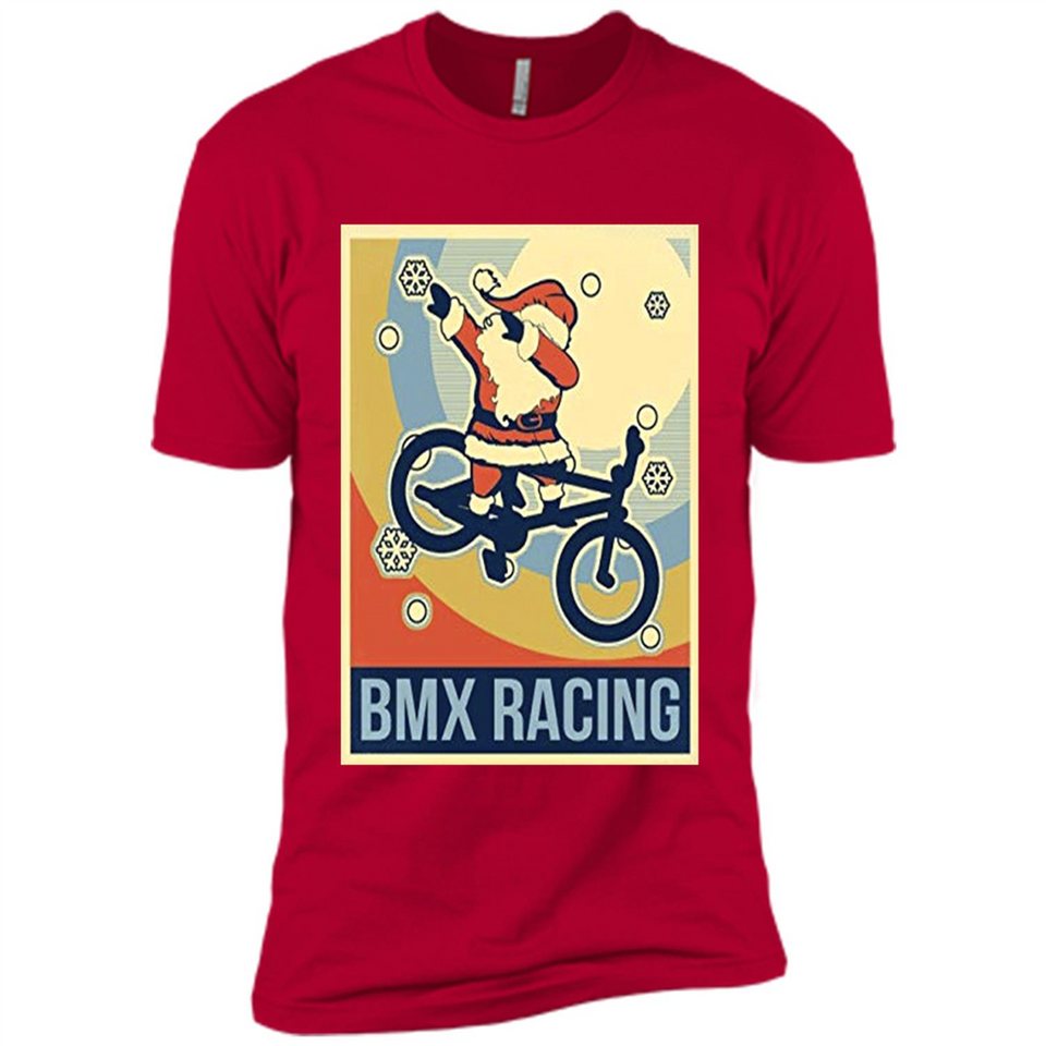 bmx racing dabbing Santa Christmas