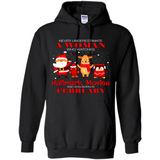 Never Underestimate A February Woman Watches Hallmark Movies Sweatshirt PINGPONG