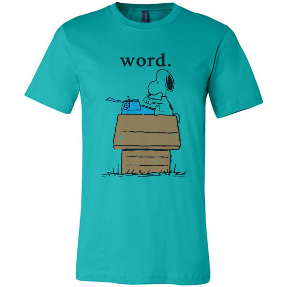 Snoopy Word - Canvas Unisex T-Shirt