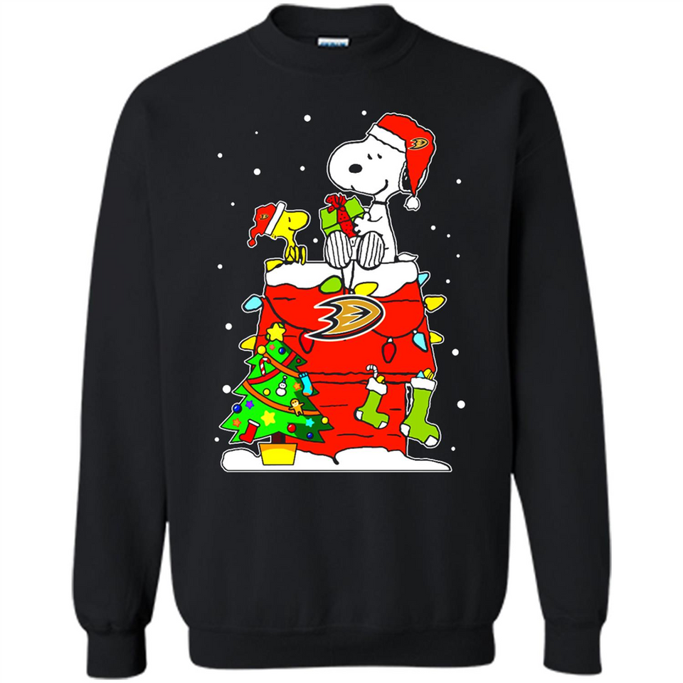 Anaheim Ducks Snoopy Ugly Christmas Sweaters - Sao chép - Sweatshirt