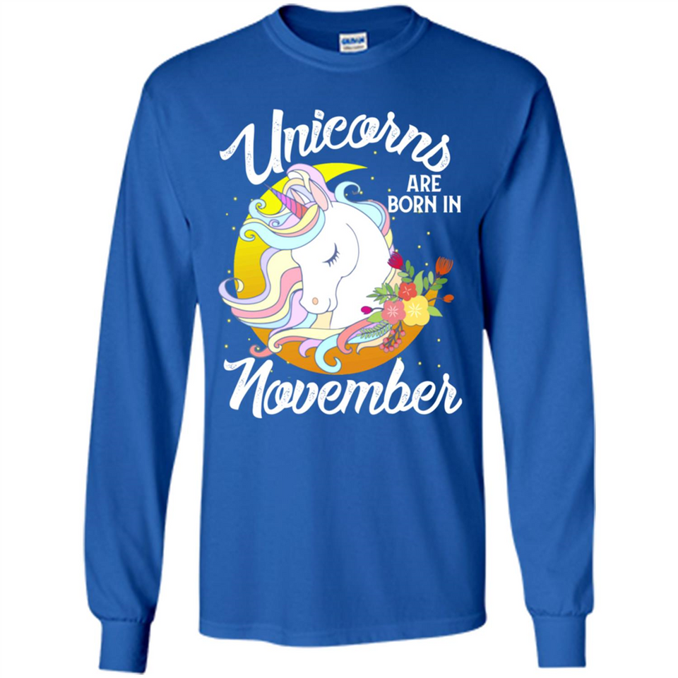 Unicorns Are Born In November Magical Rainbow
