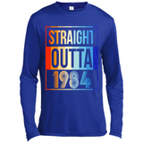 Retro Straight Outta 1984 34 Years Old - Canvas Long Sleeve T-Shirt