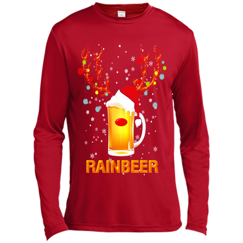 Rainbeer Funny Reindeer Beer Lover