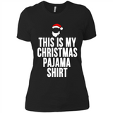 This is my pajama Tshirt Christmas - Ladies' Boyfriend T-Shirt