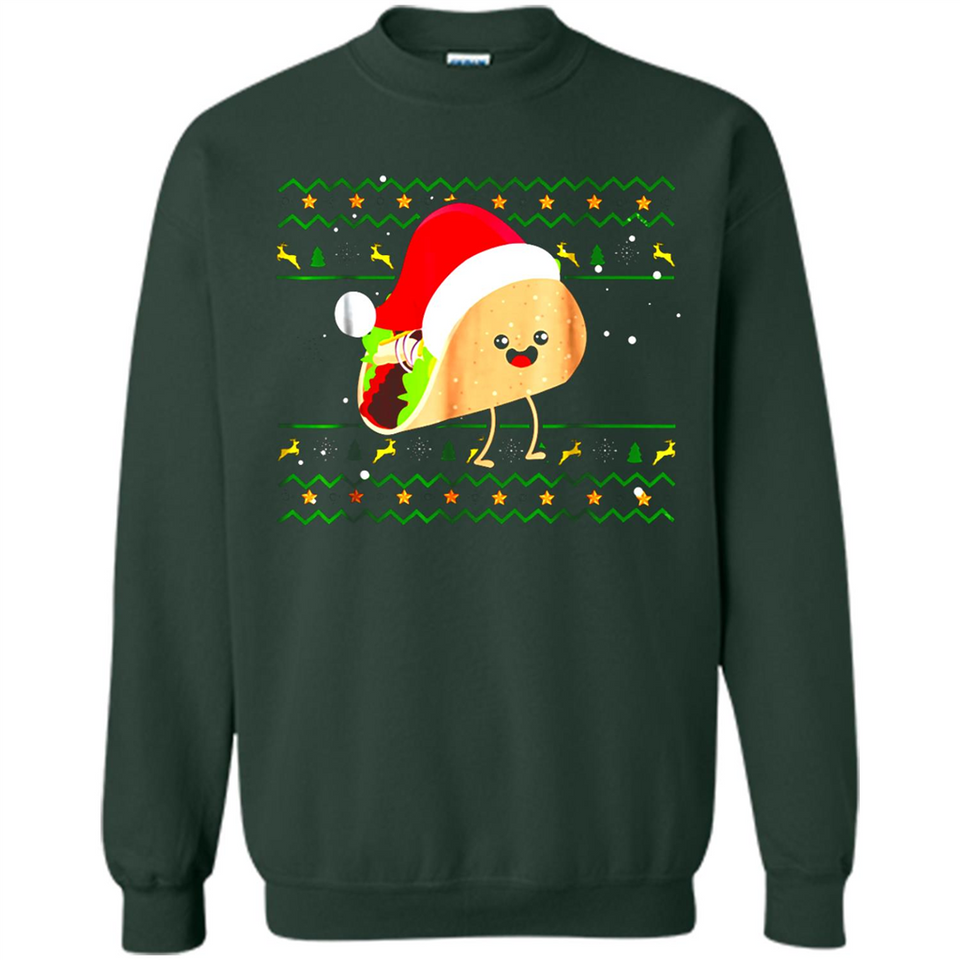 TACO Santa Hat Ugly Christmas shirt Ladies' Boyfriend