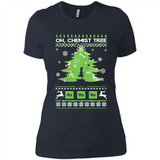 Oh Chemist Tree Ugly Christmas Sweater - Ladies' Boyfriend T-Shirt