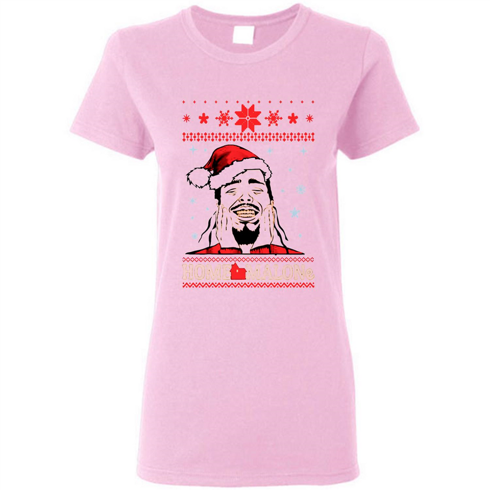 Home Malone Christmas Sweater PINGPONG - Ladies Short-Sleeve