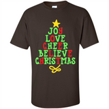 Joy Love Cheer Believe Christmas Tree