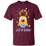 Minion Baltimore Ravens Ugly Christmas Sweater Let it Snow - Shirt