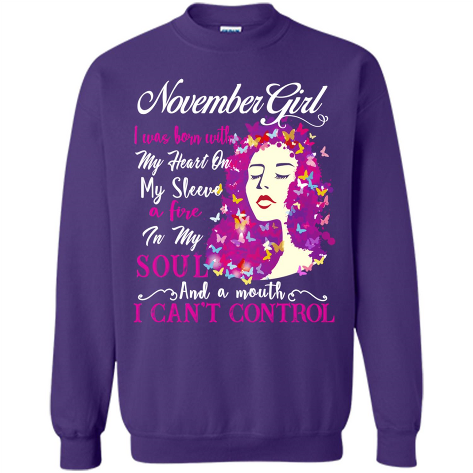 November Butterfly Girl - Sweatshirt