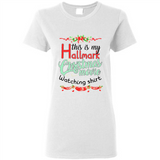 This My Movies Hallmark-Christmas Loves Is T-Shirt - Ladies Short-Sleeve