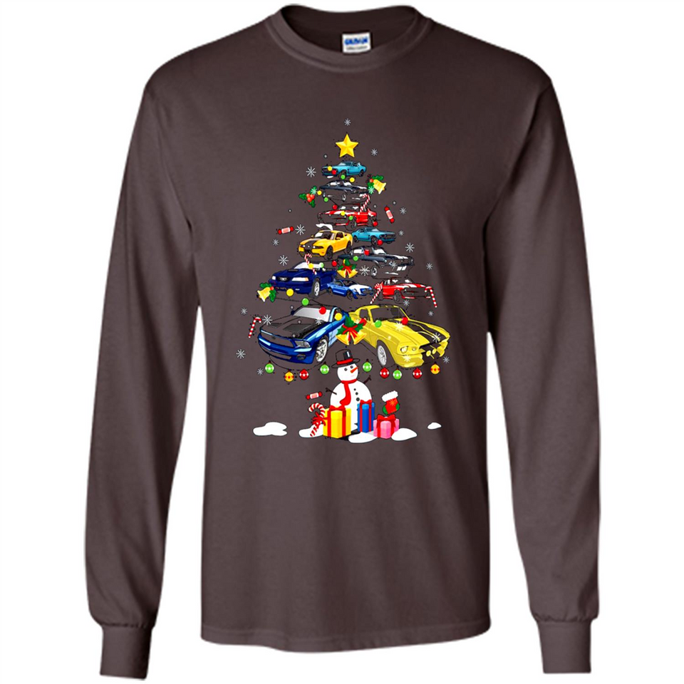 Mustang Tree Christmas Sweatshirt PINGPONG