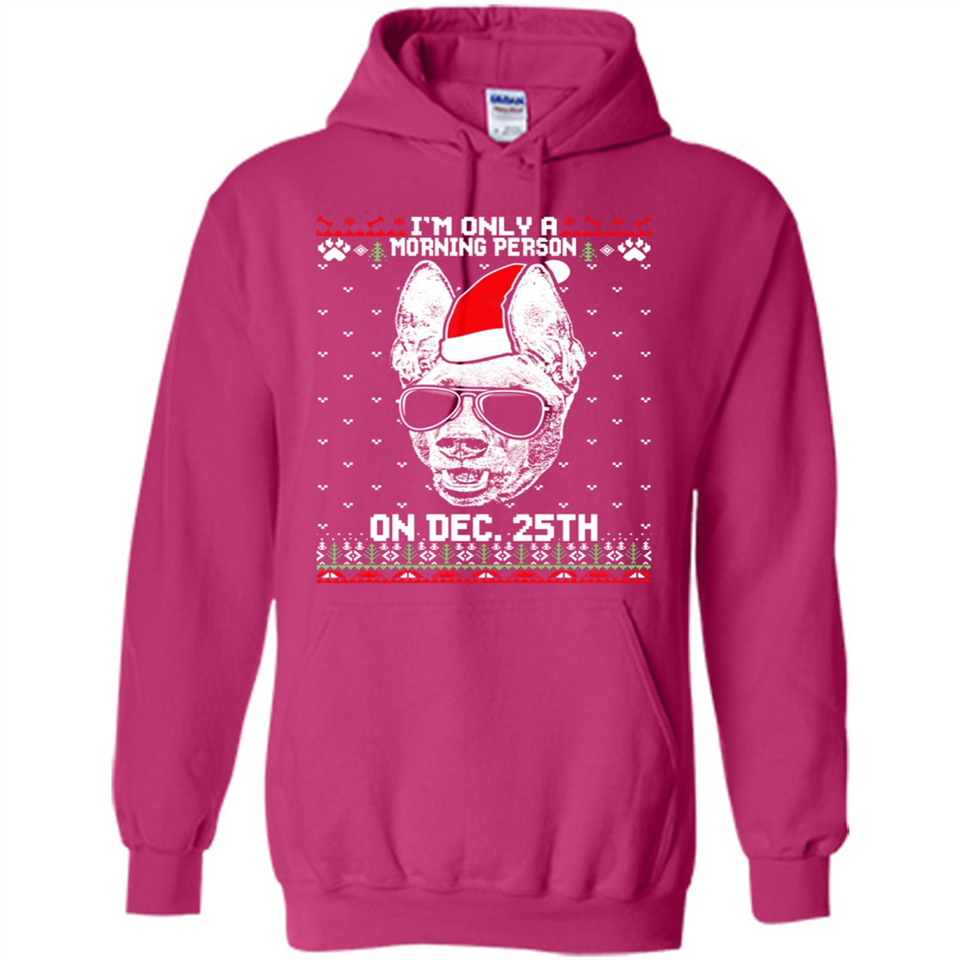 Morning Person Pharaoh Hound Funny Xmas - Hoodie