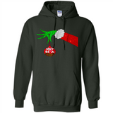 GRINCH HAND HOLDING CHRISTMAS ORNAMENT - DON'T BE A GRINCH PINGPONG