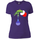 Grinch Holding American Flag ornament Christmas
