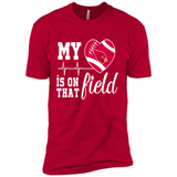 Arizona Cardinals Football My Heart is on that Field - Premium Short Sleeve T-Shirt