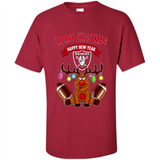 Oakland Raiders NFL Reindeer Funny Merry Christmas And Happy New Year
