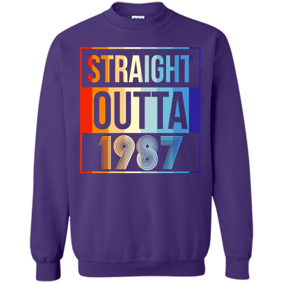 Retro Straight Outta 1987 31 Years Old - Sweatshirt