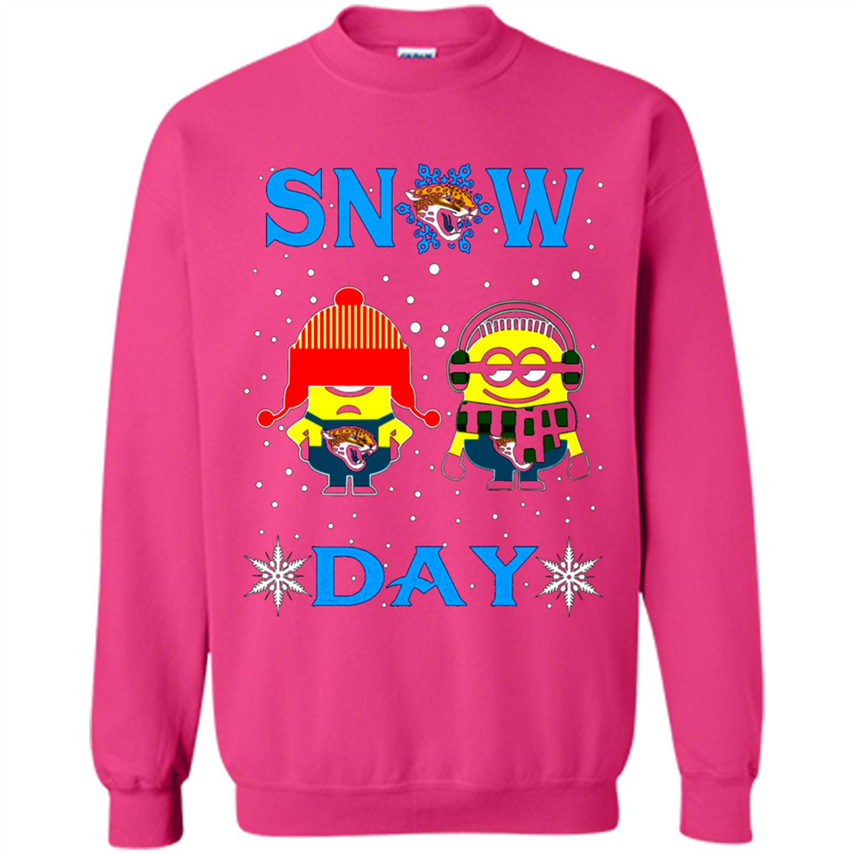 Snow Day Shirt For Jacksonville Jaguars Vs Minion Fans pingpong