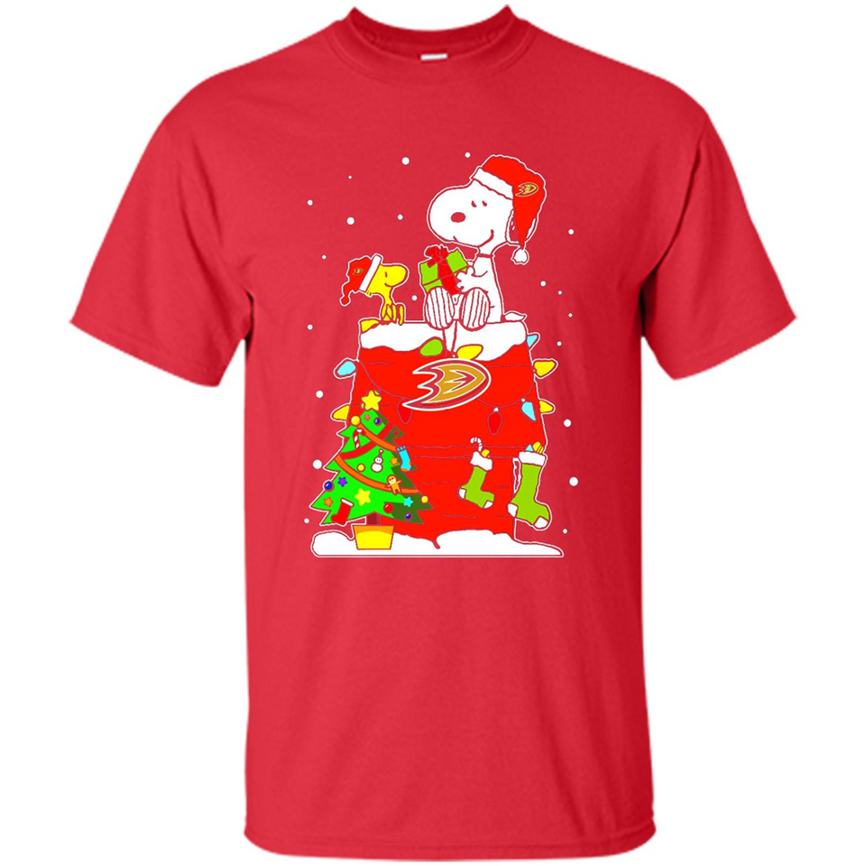 Anaheim Ducks Snoopy Ugly Christmas Sweaters - Shirt
