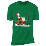 Arizona Cardinals Snoopy The Peanuts Movie Christmas Football Super Bowl pingpong - Premium Short Sleeve T-Shirt