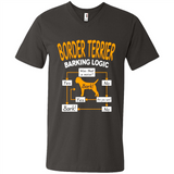 Border Terrier Barking Logic - Men's V-Neck