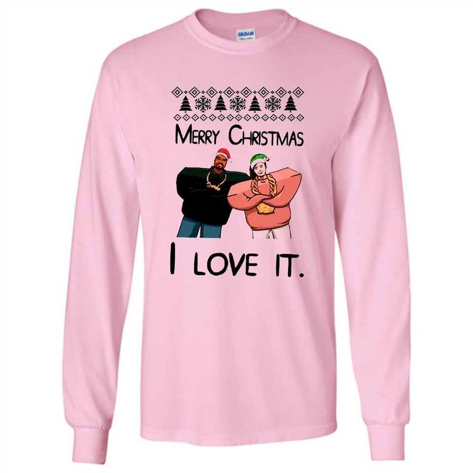 Drake Merry Christmas I love it sweatshirt PINGPONG - Long Sleeve T-Shirt