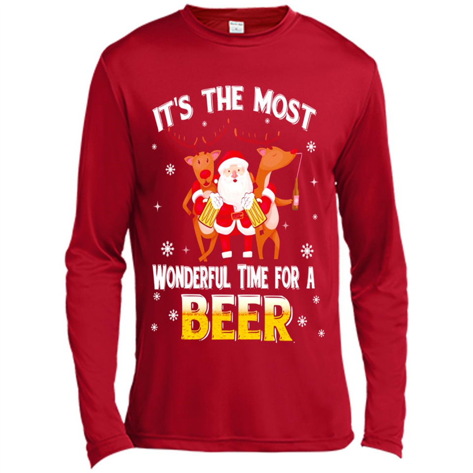 Its The Most Wonderful Time for a Beer - Canvas Long Sleeve T-Shirt
