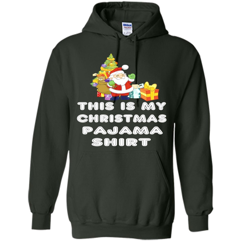 This is My Christmas Pajama Shirt - Santa Bear Tree Gift Tee