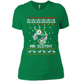 Mr Slothy Christma - Ladies' Boyfriend T-Shirt
