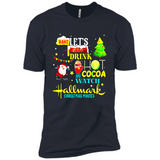 Santa claus i just want to bake stuff and waych christmas movi PINGPONG - Premium Short Sleeve T-Shirt