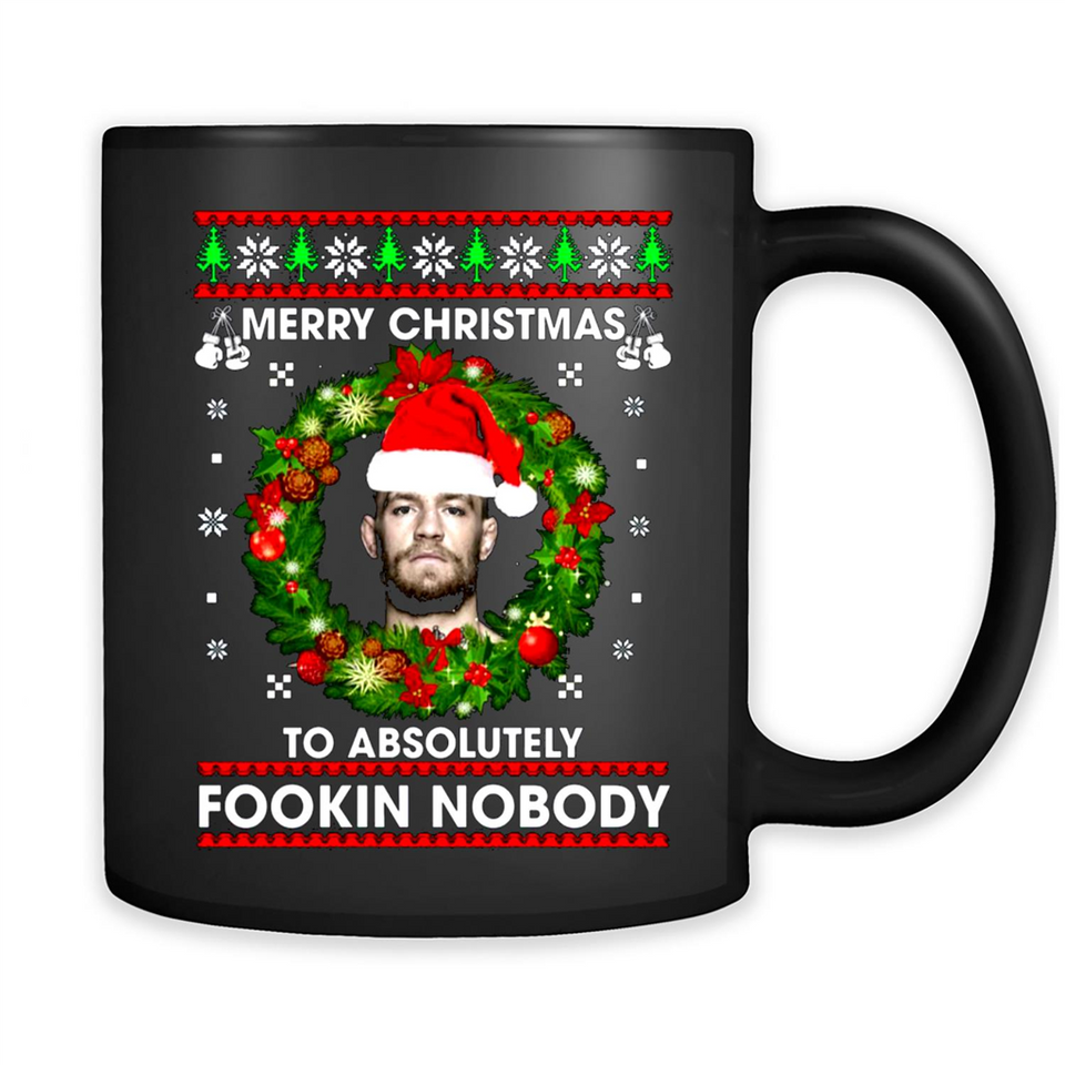 Merry Fookin Christmas Conor Mcgregor sweater PINGPONG