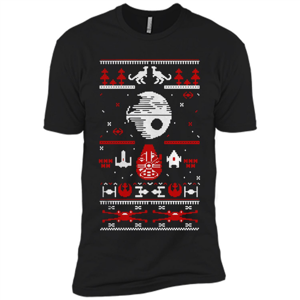 Star Wars Ugly Christmas Sweater - Premium Short Sleeve T-Shirt
