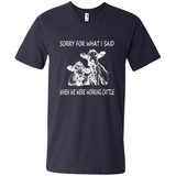 Sorry For What I Said When We Were Working Cattle