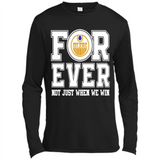 Edmonton Oilers Forever For ever not just when we win - Canvas Long Sleeve T-Shirt