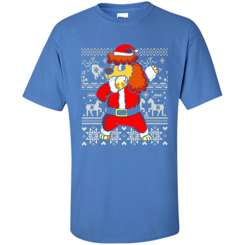 Dabbing Poodle Santa Christmas Holiday Sweatshirt - Shirt