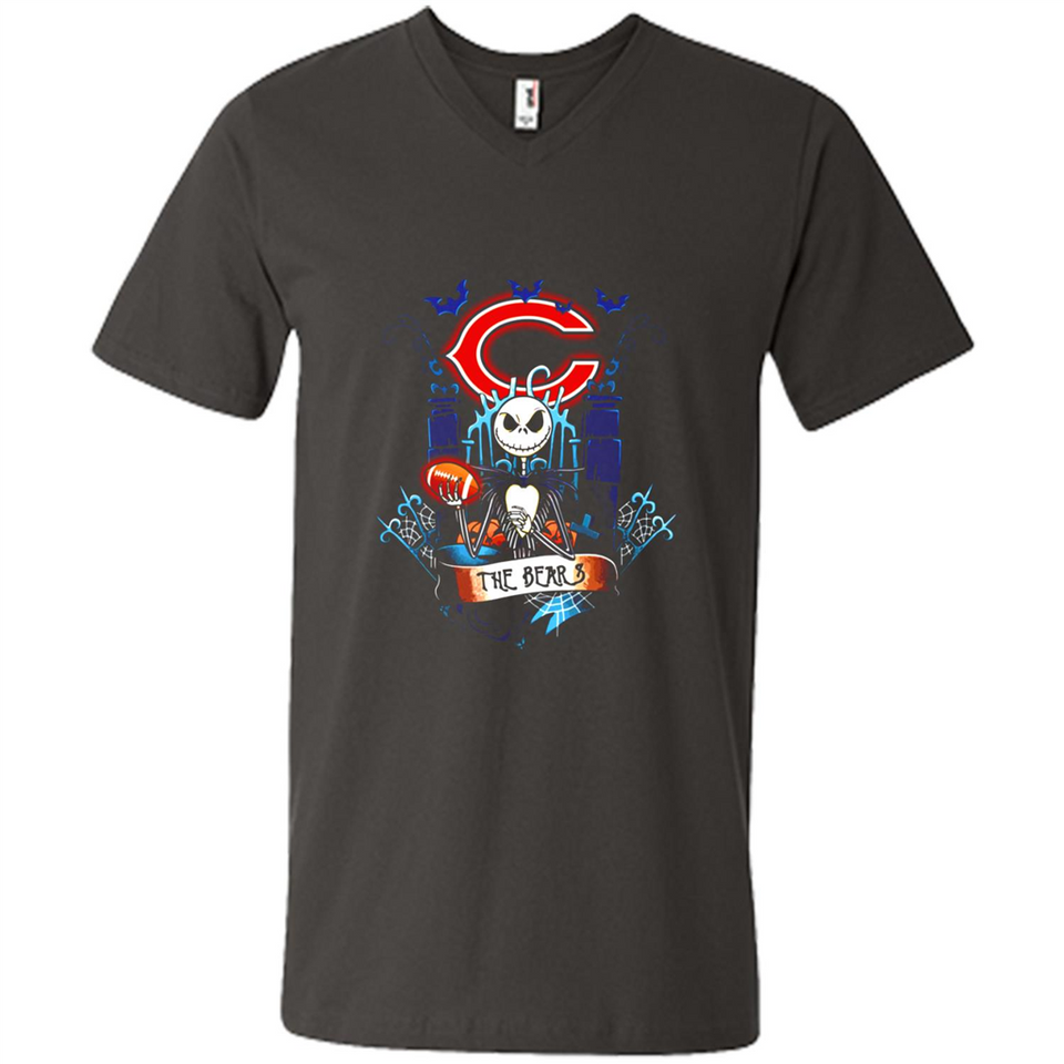 Chicago Bears Halloween The Nightmare Before Christmas - Men's V-Neck
