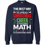 Math Teacher Christmas Shirt Christmas Cheer - Sweatshirt