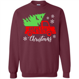 Vintage Christmas Classic Truck T-Shirt with Snow and Tree