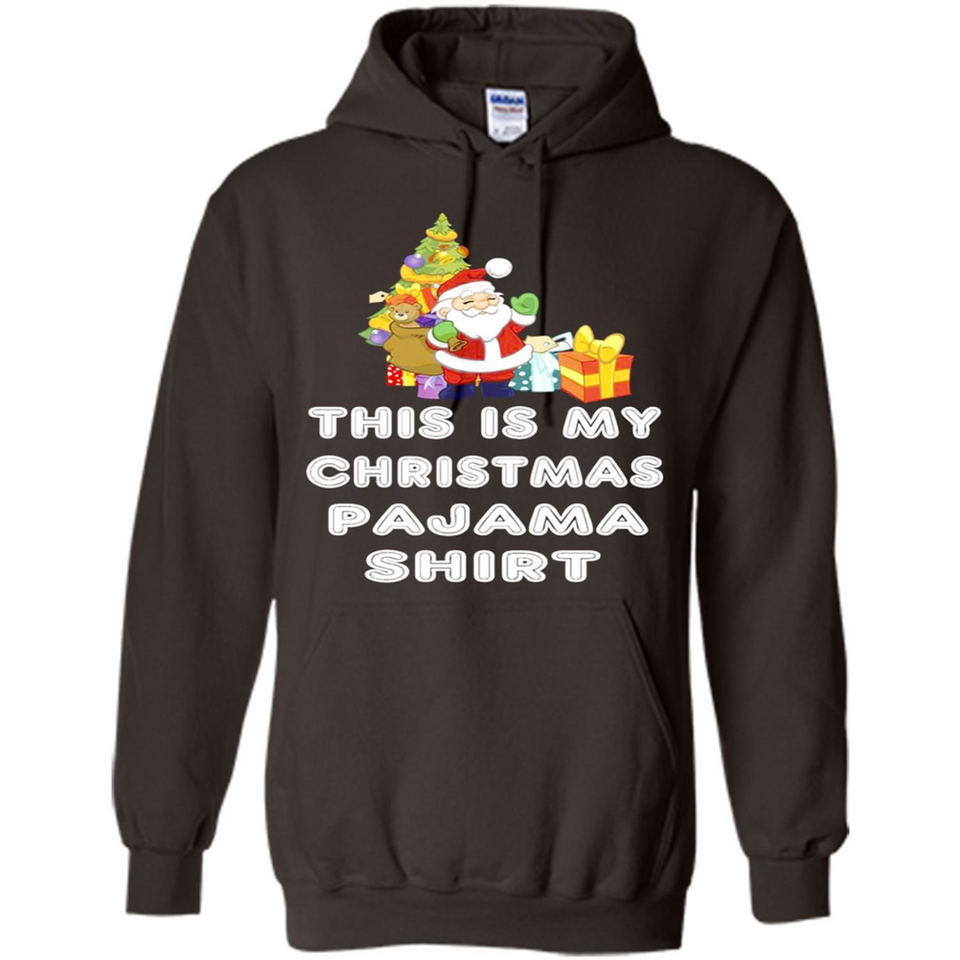 This is My Christmas Pajama Shirt - Santa Bear Tree Gift Tee
