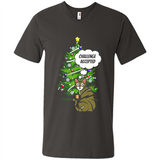Christmas Tree Cat Long Sleeve Christmas Shirt for Cat Lover - Men's V-Neck