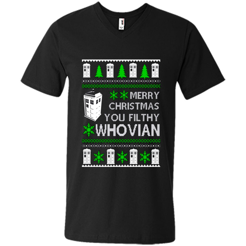Merry Christmas You Filthy Whovian ugly sweater PINGPONG