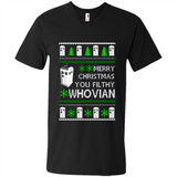 Merry Christmas You Filthy Whovian ugly sweater PINGPONG