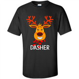 Dasher Reindeer Santa Claus Funny Xmas Holiday T-Shirt - Shirt